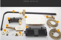 Système de douche à affichage intelligent Ensemble de douche thermostatique pour salle de bains Kits de douche à effet pluie