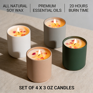 Juego de Frascos de Cerámica para Velas, Minimalistas, Cilíndricos, de Porcelana, Acabado Mate, de Lujo, para Fabricación de Velas, Venta al Por Mayor - Product Image 3