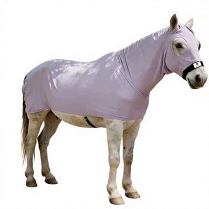 Coperta Estiva per Cavalli Slinky Hood 360 Tech-Stretch, Ultra-Traspirante con Protezione UV, Maschera Antimosche e Coperta Integrale per Dressage - Product Image 2
