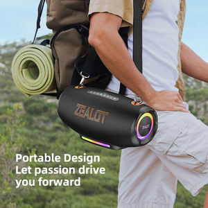 Zealot S127 アウトドアパーティースピーカー プロ仕様 100W低音 ポータブルサブウーファー ワイヤレスRGB LEDライト HiFiコンピューター対応 - Product Image 5