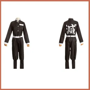 Conjunto de Disfraz de <span class=keywords><strong>Cosplay</strong></span> de <span class=keywords><strong>Tanjiro</strong></span> <span class=keywords><strong>Kamado</strong></span> con Peluca - Uniforme Haori con Patrón Colorido Rojo para Eventos de <span class=keywords><strong>Cosplay</strong></span> y Fiestas de Halloween - Product Image 5