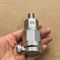 Soupape de sécurité à diaphragme en acier inoxydable 304 DN15 1/2 pouce, soupape de ventilation automatique