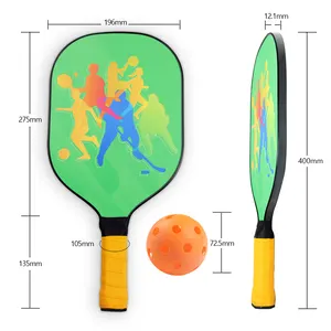 Decoq Custom Odm Oem Venta al por mayor de madera contrachapada Actividad interior al aire libre Raquetas de impresión UV de un solo lado Paleta de madera Pickleball