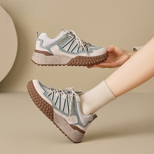 Chaussures décontractées d'extérieur toutes saisons pour femmes 2026 – Nouvelles chaussures de ville avec empeigne en cuir et maille, amorti et fermeture à lacets - Product Image 3