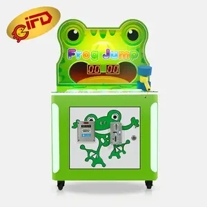 IFD Münzbetriebenes Kinder-Haschhammer-Frosch-Arcademole Whack a Mole Hammer-Hassspielgerät Kinder-Stickenspiel
