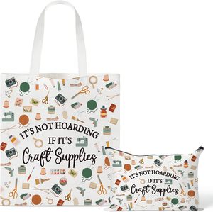 Set di Borse in Tela per Artigiani - Non <span class=keywords><strong>è</strong></span> lo spiluzzamento <span class=keywords><strong>se</strong></span> si tratta di borse tote in tela per il fai da te, pochette per il trucco, borse riutilizzabili per la spesa, regalo - Product Image 1