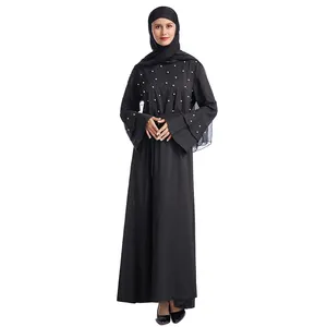 TH937 Long Noir Dubia Dubai Déguisement Modanisa Vêtements Islamiques 2023 Dubaï Pour La Vente Au Détail