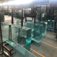 Usine vendant petite taille plusieurs tailles verre trempé clair renforcé pour Table porte escalier fenêtre salle de bain