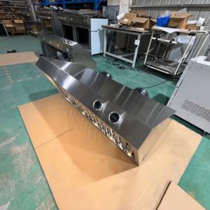 Hotte de cuisine électrique en acier inoxydable de 48 pouces, 2000 m³/h, à double moteur, avec commande numérique et écran tactile, filtre à déflecteur - Product Image 3