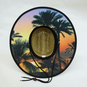 Beach <b>Straw</b> <b>Hat</b> Customized Logo Wholesale <b>Summer</b> <b>Hats</b> Outdoor Men Fishing Surf Lifeguard Beach Sun <b>Straw</b> <b>Hat</b> - Product Image 6