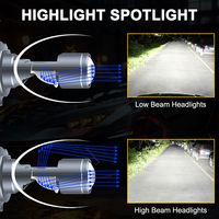Nouvelle lampe LED T1 de haute qualité, 6000K, lentille 12V, puce CSP 3570, lampe H4, mini taille, double lentille LED, ampoule de phare de voiture