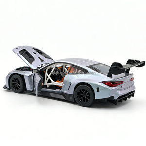 Modèle de voiture en métal moulé sous pression CCA 1:24 BMW M4 avec portes ouvrantes, fonction de recul et lumières, jouet de collection - Product Image 2