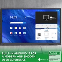 Pizarra Interactiva Inteligente Amdox ES Ultra 4K con Android 15, Cámara IA, Software para Reuniones IWB, 40 Puntos Táctiles, la Mejor de China