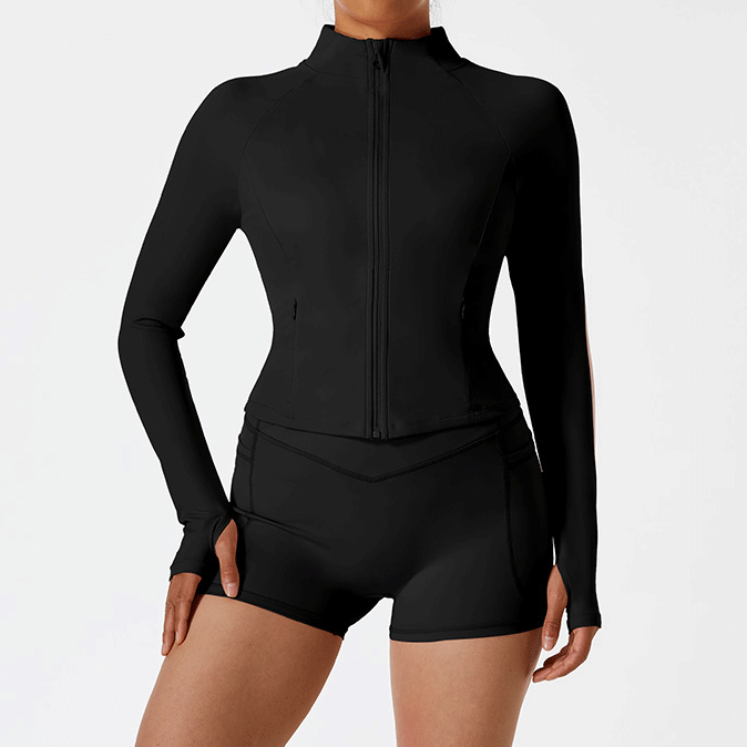 Nero-giacca da esterno