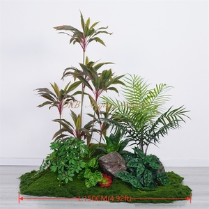 Solution de conception paysagère de plantes artificielles en gros de l'usine DKB, décoration de sol pour les fêtes - Product Image 2