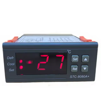 Contrôleur de température numérique STC-8080A+ avec écran LED, thermostat intelligent
