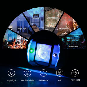 Projecteur d'étoiles intelligent pour la maison avec contrôle Alexa et application Galax, lampe à nébuleuse, océan et lune avec fonction musicale - Product Image 4