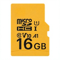 Carte mémoire jaune 16 Go UHS-I U1 V10 A1 Vitesse de lecture maximale pour Smartphone/Tablette Fabriquée en Chine