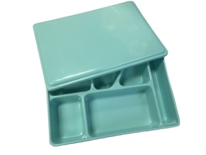 Boîte à bento en mélamine plastique réutilisable écologique, <span class=keywords><strong>plateau</strong></span> repas de style américain avec motif, pour la maison, l'école, le <span class=keywords><strong>restaurant</strong></span>, vaisselle en polycarbonate en stock - Product Image 6