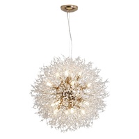Lustre moderne nordique décoratif suspendu en cristal, pissenlit, salon, salle à manger, décoration intérieure, luminaires suspendus LED, luxe