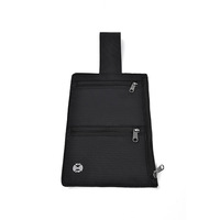 Porte-passeport de voyage ultra-fin portable, anti-vol RFID, portefeuille à suspendre à la ceinture