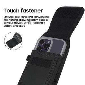 Riñonera para iPhone 16 PRO MAX Funda de Nailon con Clip para Cinturón y Ranura para Tarjeta de Crédito - Product Image 6