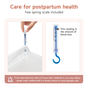 Gecede süper emici ölçüm kuşaklı tek kullanımlık annelik giyen sıhhi peçete bezi - Product Image 5