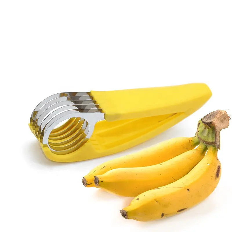 Affettatrice per banane in ABS + acciaio inossidabile