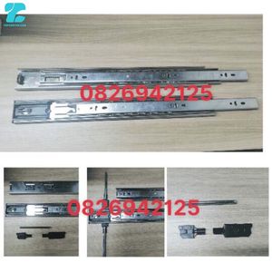 Riel deslizante entrelazado de extensión total para gabinetes, canal de rodamiento de bolas, cierre suave y silencioso para cajones - Product Image 2