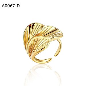 Amy Amy Fashion <b>Ring</b> A0067 For Women 925 Silver Plated Stainless Steel Plant Shape <b>Cocktail</b> <b>Ring</b> Modern Style Daily Wear Gift - Product Image 2