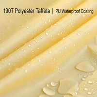 Tente de camping anti-UV à montage instantané, 3-4 personnes, imperméable, polyester 1000-1500 mm, abri à une chambre