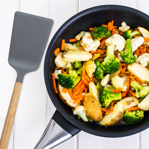 Utensilios <span class=keywords><strong>de</strong></span> <span class=keywords><strong>Cocina</strong></span>, Juego <span class=keywords><strong>de</strong></span> 5 Piezas <span class=keywords><strong>de</strong></span> Nylon y Madera con Espátula Resistente al Calor, Cucharas y Cucharón para Sopa - Product Image 6