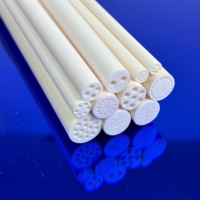 Tabung Keramik Alumina Kemurnian Tinggi 99,8% Isolasi Suhu Tinggi Tahan Korosi Tabung Keramik Termokopel Al2O3