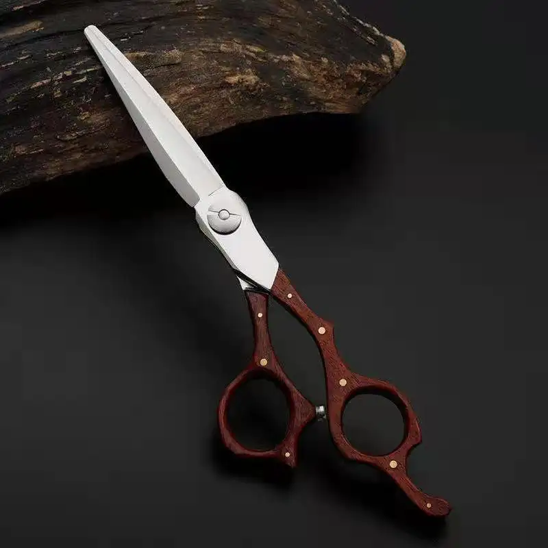 Chất Lượng Cao Nhật Bản VG-10 Cắt Tóc Shears Tay Cầm Bằng Gỗ Kéo Làm Tóc Chuyên Nghiệp Kéo MC310