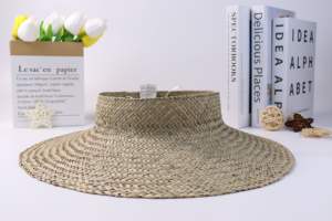 Mũ Che Nắng Đi Biển Du Lịch Mùa Hè Mũ Rơm Rộng Vành Mềm Cho Nữ Mũ Rơm Che Nắng Tùy Chỉnh Đính Kim Cương Giả Chống Tia Cực Tím - Product Image 4