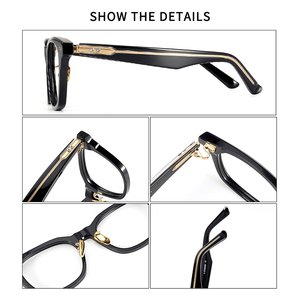 NP156 卸売アセテート眼鏡フレーム 光学メガネ 男女兼用 高品質アセテートアイウェアフレーム - Product Image 4