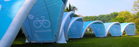 Structures gonflables publicitaires, tente gonflable modulaire |   Tente d'événement extérieur avec structure en TPU, installation rapide et design personnalisé