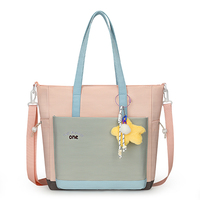 Sac fourre-tout à bandoulière tendance, imperméable, léger, grande capacité, style preppy, pour enfants, garçons, filles, étudiants