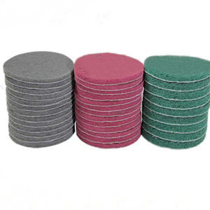 Tampons à main Non tissés 5 pouces, <span class=keywords><strong>disque</strong></span> à récurer industriel en tissu <span class=keywords><strong>pour</strong></span> <span class=keywords><strong>perceuse</strong></span> électrique mentale et <span class=keywords><strong>bois</strong></span> - Product Image 5