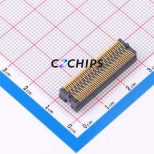 TOLC-120-02-L-Q-A Wire-to-Board Pin Header SMD Connector Vertical Mount 4 1.27mm Phosphor Bronze - Product Image 2
