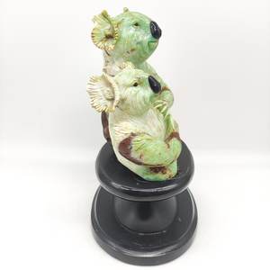 Top Selling Good Chrysoprase Folk Art Carved <b>Koala</b> Sculpture Natural Gemstones Craft for Promotional <b>Gift</b> - Product Image 3