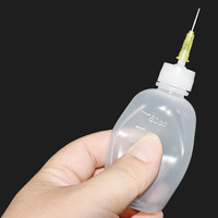 50ml Mehrzweck-Flüssigkeitsspenderflasche mit Nadelspitze, Langlebige Kunststoff-Quetschflasche für Rosin, Öl und Klebstoff