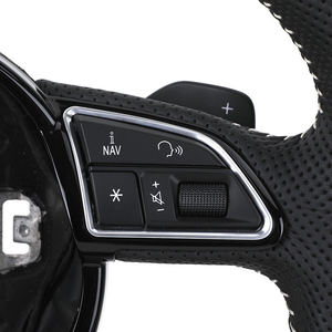 Volant de course en cuir pleine fleur style RS OEM pour <span class=keywords><strong>Audi</strong></span> A3 8V A4 A5 A6 C6 A7 A8 C7 C8 A8 S3 S4 S5 S6 B8 RS3 RS5 RS6 RS7 Q3 Q5 - Product Image 6