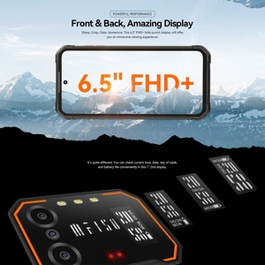 Téléphone robuste 2023, nouveau modèle IIF150 B2, IP68/69K, lecteur d'empreintes digitales latéral, vision nocturne, écran 6,5 pouces, Android 13, 6 Go + 128 Go, 4G, NFC, OTG - Product Image 3