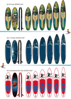Planche de course SUP gonflable à grande vitesse, double couche, à point de goutte, de 14 pi