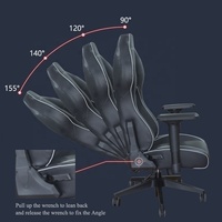 Chaise de jeu inclinable en cuir 4D de haute qualité, chaise de bureau ergonomique personnalisée
