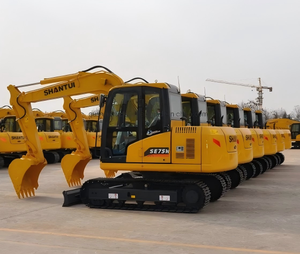 Excavatrice sur chenilles SHANTUI SE75W de 7,6 tonnes avec godet de 0,32 m³, moteur Weichai, garantie 1 an, moteur et boîte de vitesses haute efficacité, PLC - Product Image 5