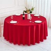 Nappe ronde multicolores en polyester, housse de table tissée réutilisable pour hôtel, mariage, fête, banquet