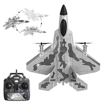 Avion RC BM16 F22 Raptor Warplane 2.4G 4CH EPP 3D 6G, modèle d'avion de combat avec lumières