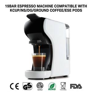 Machine à expresso 19 bars, compatible avec les capsules Kcup, Nespresso, <span class=keywords><strong>Dolce</strong></span> <span class=keywords><strong>Gusto</strong></span>, le café moulu et les dosettes ESE - Product Image 1